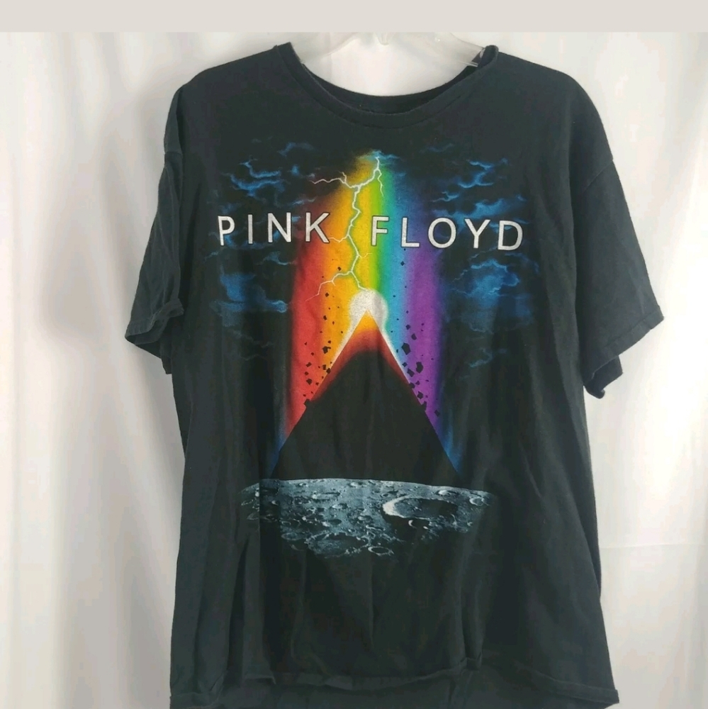 T13 Pink Floyd Dark Side of the Moon Black T Tee S